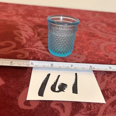 Vintage Sewing Collectible Glass "Just a Thimble Full" Shot Glass