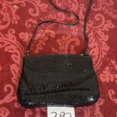 80s La Regale Black Mesh Shoulder Purse