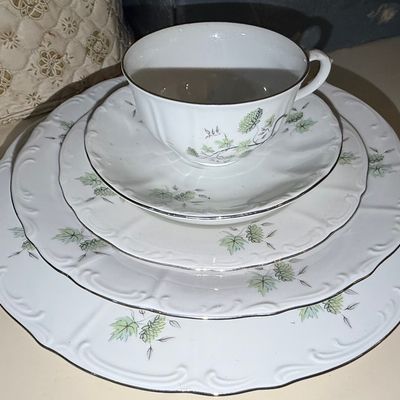 Mitterteich "Green Ming" Porcelain Dinnerware Set