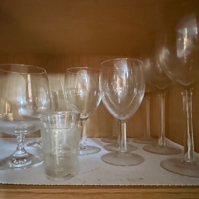 Assorted Mixed Stemware and Barware Collection with Bohemia Crystal