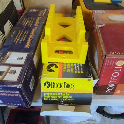 Buck Bros. 12-inch Mitre Box and 14-inch Back Saw Set