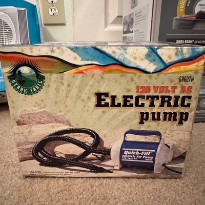 Ozark Trail Quick-Fill Electric Air Pump 68627W with Intex Branding