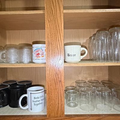 Assorted Vintage Kitchenware, Mugs, and Glassware