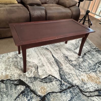 Rectangular Coffee Table with Drawer