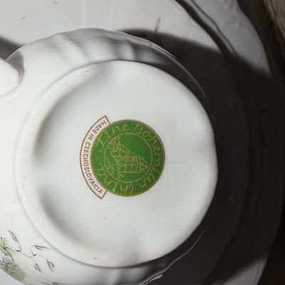 Mitterteich "Green Ming" Porcelain Dinnerware Set