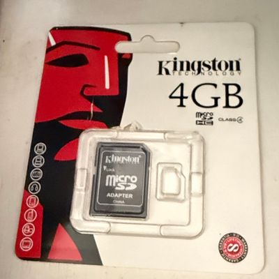 Kingston 4GB microSDHC Memory Card