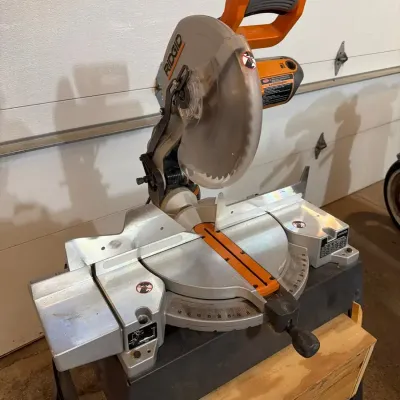 Ridgid 12” Miter Saw with Stand & Extra Blades 