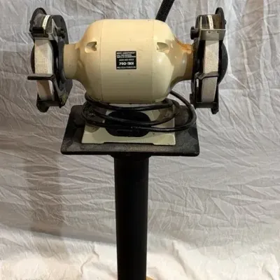 6” Pro-Tech Bench Grinder on Rolling Pedestal Stand 