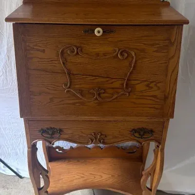 Antique Oak Secretary/Writing Desk