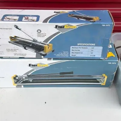 14” & 20” Tile Cutters + Worx Oscillating Tool 