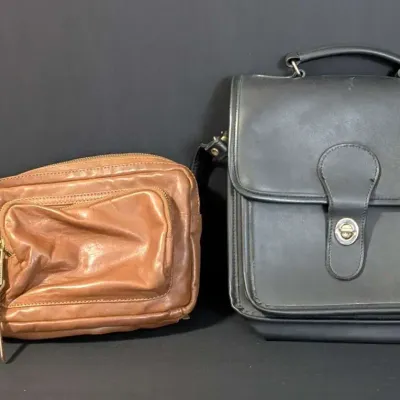 Coach USA Glove Tanned Leather and Lucky Brand Leather Crossbody Bags