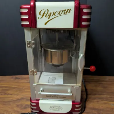 Nostalgia Electrics Retro Kettle Popcorn Maker RKP-630 Tested Working
