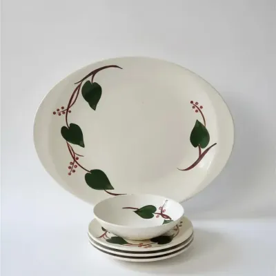 Blue Ridge Pottery - Plate, Bowl, Platter