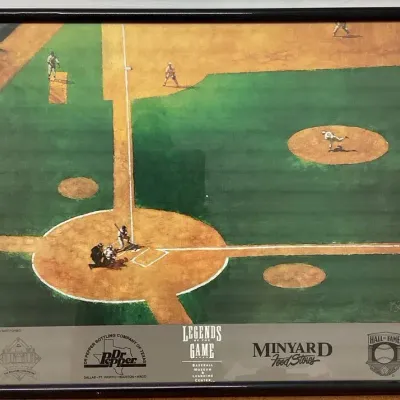 Frame Artwork Of A Baseball Field From A “Legends Game.”