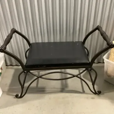 Metal And Wood Bench 