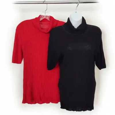 2 Short Sleeve Sweaters 
