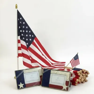 Box Of Patriot Flags, And Frames