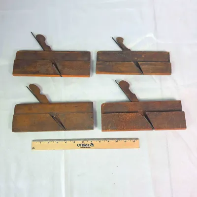 Sale Photo Thumbnail #67: Moulding Planes! 4 Different Profiles. E. Preston & Sons, J. Hargreaves, Atkin & Son, Columbus Brand