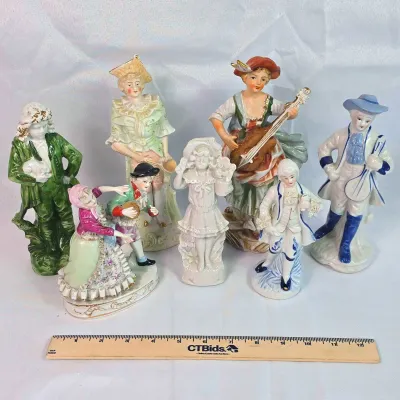 Sale Photo Thumbnail #46: Vintage Or Antique Victorian Style Figurines 