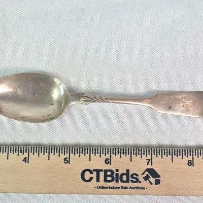 Sale Photo Thumbnail #71: Antique Sterling Silver R Wallace & Sons Spoon 21 Grams