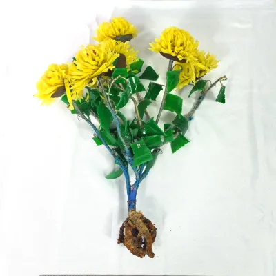 Sale Photo Thumbnail #70: Handmade Glass Chrysanthemum Bouquet 