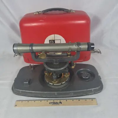 Sale Photo Thumbnail #51: Vintage David White Instruments Universal Realist Surveyors Transit w/Case