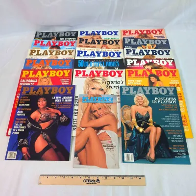 Sale Photo Thumbnail #37: 16 Issues Of Playboy Magazine, Years Including 1991, 1992, 1996, 1997, 2014