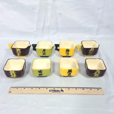 Sale Photo Thumbnail #82: Four Asian Cream And Sugar Sets Various Colors