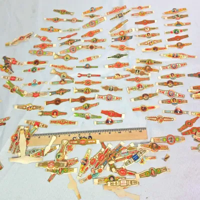 Sale Photo Thumbnail #107: Antique Cigar Bands Various Brands and Ages 