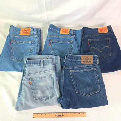 Sale Photo Thumbnail #81: Denim Jeans 33 Waist Various Lengths! Levi, Wrangler, Levi Style