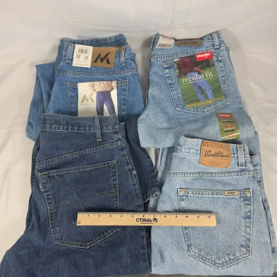 Sale Photo Thumbnail #14: New Wrangler, Members Mark Jeans. Lightly Used Levi Signature and Levi Silver Tab Jeans