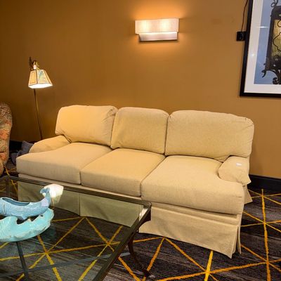 Yellow couch 
