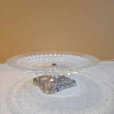 Glass pedal stool 