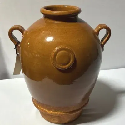 Sarreid Tuscan Glazed Terracotta Vase