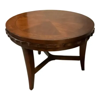 Vintage Mahogany Round Occasional End Table - Lot 2