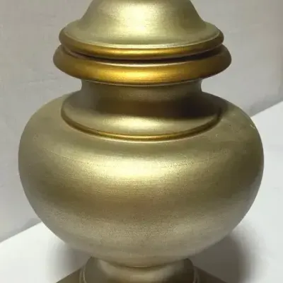 Pedestal Stand - Champagne colored finish 