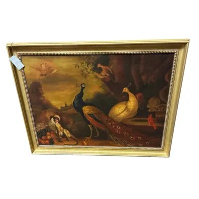 Phillip Steele Oil Paint With Peacocks
