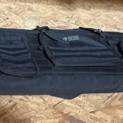 Black tactical soft rifle case