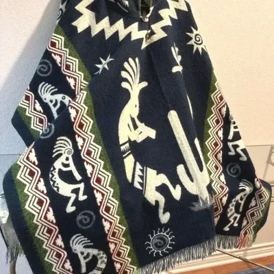 Alpaca Land Poncho Crafted in Ecuador