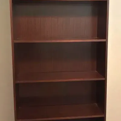  Brown Bookcase With Five Shelves 