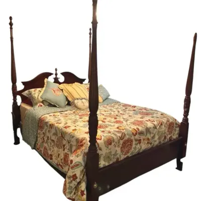 Queen Four-poster Queen Anne Style Rice Bed