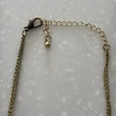Vintage Necklace Turquoise Gold Tone Statement Piece