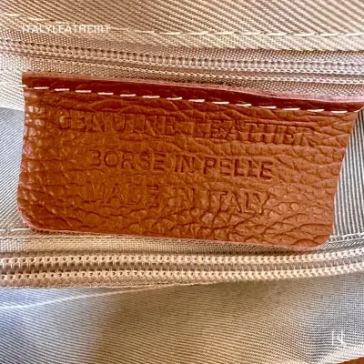 Italian Leather Tote Bag: Handmade Elegant Brown Purse,Florence, Italy