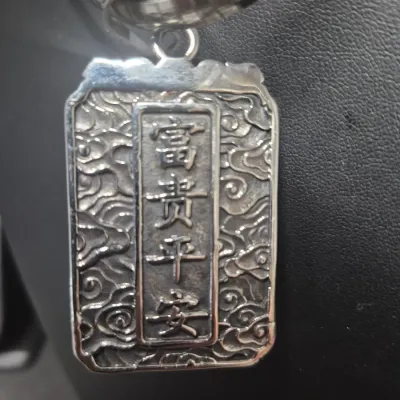 Exquisite Old Chinese tibet silver handcarved Dragon Pendant necklace & Onyx Earrings