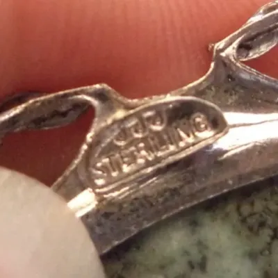 Victorian Silver Large Dendritic Moss Agate Brooch