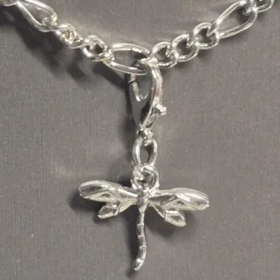 Sale Photo Thumbnail #37: Men's Silver cuff Bracelet & Woman's link chain Bracelet with bird charm
> Men's is 8" and is without scratches or damage
> Woman's link chain has a bird charm on lobster claw so it can be worn or not.
Both are new as found