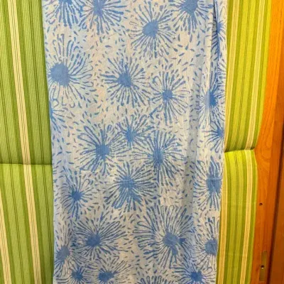 Erge Designs Blue Floral Scarf