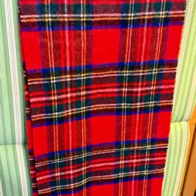 Blarney Plaid Wool Scarf 
