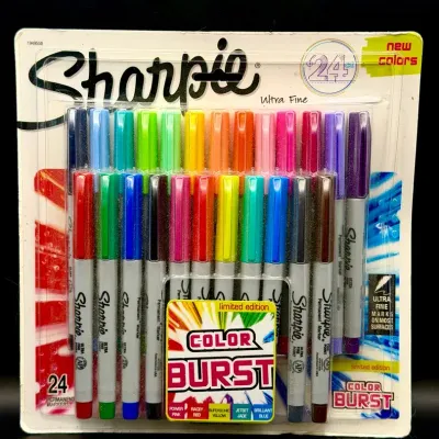 Sharpie Color Burst Limited Edition Markers-New! Ultra Fine Fade Resistant 