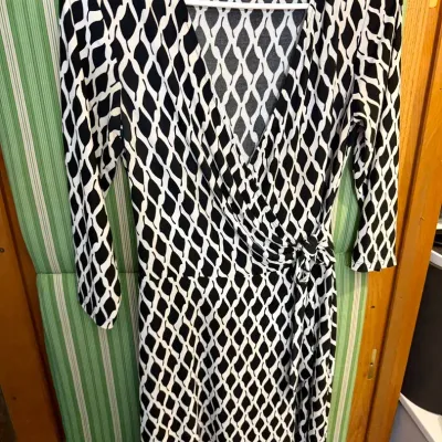 Lauren By Ralph Lauren Black & White Dress Size 6